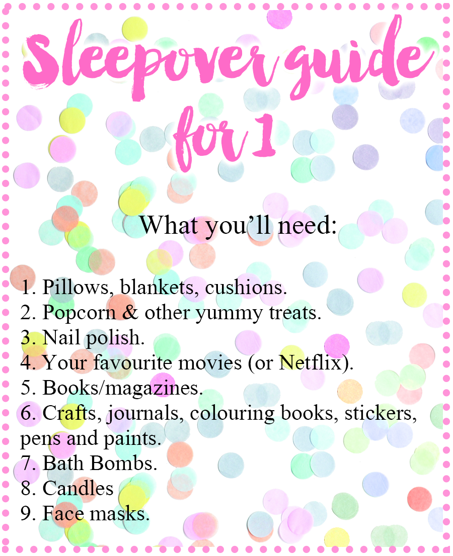 things to do at a sleepover